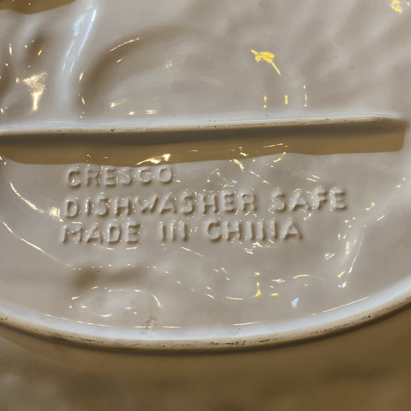 Harvest vintage ceramic stoneware platter by Cresco turkey serving tray - Picture 4 of 5